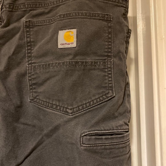 Carhartt Rugged Flex Relaxed Fit Grey Work Pants Men’s Size 36x34 - Picture 5 of 7